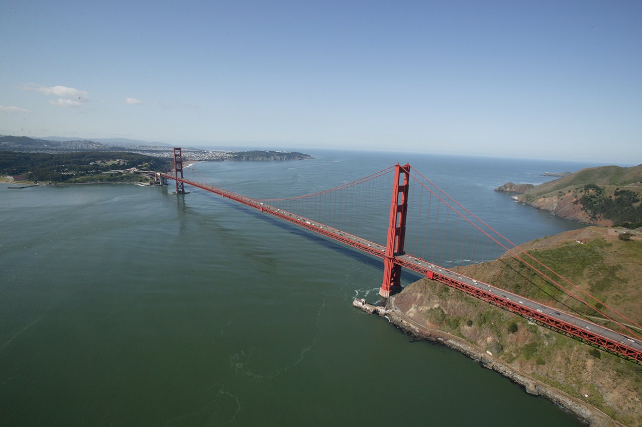 Golden Gate Bride  Aerial View